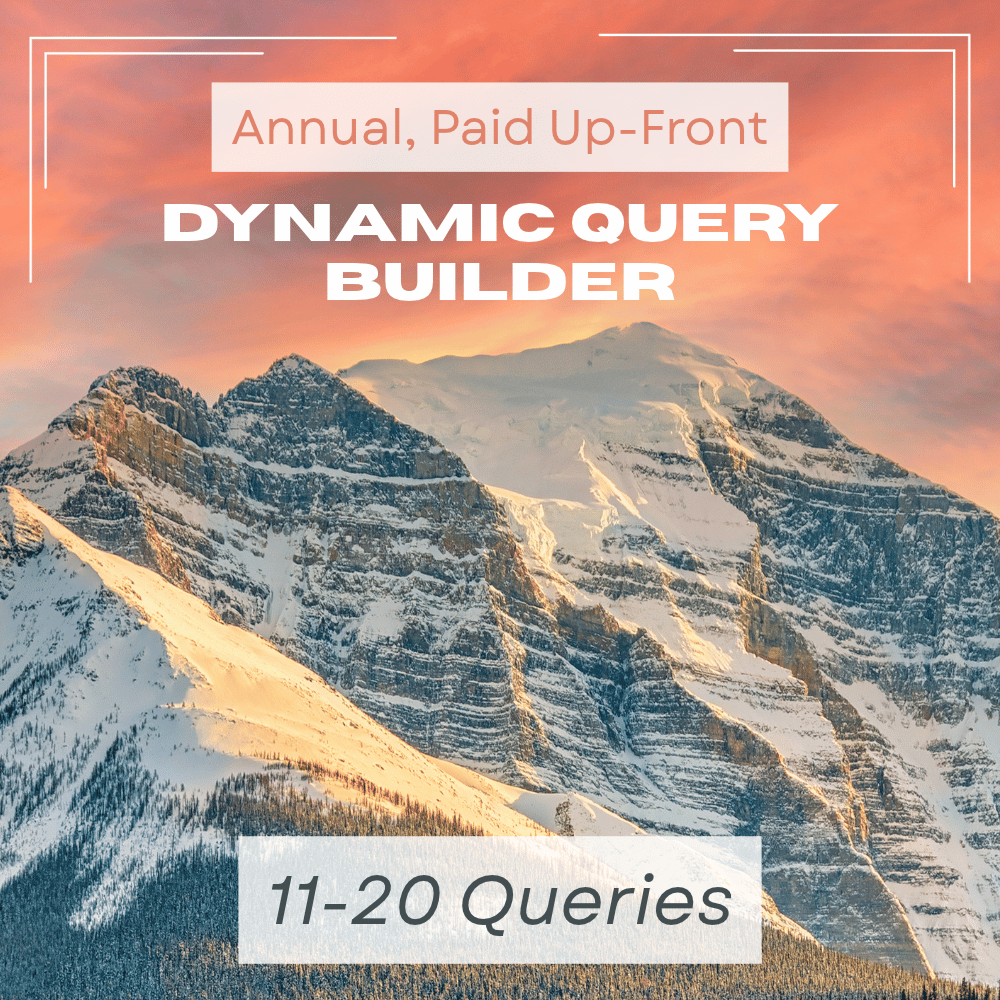 Dynamic Query Builder - 11-20 Queries (Annual, Paid Up-Front)